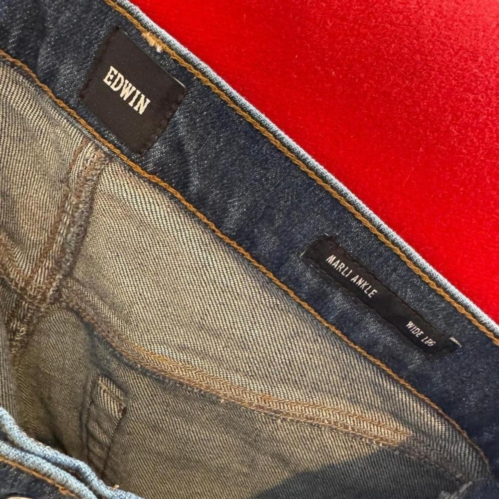 NWT Edwin brand jeans straight leg denim ankle pants - Picture 6 of 6